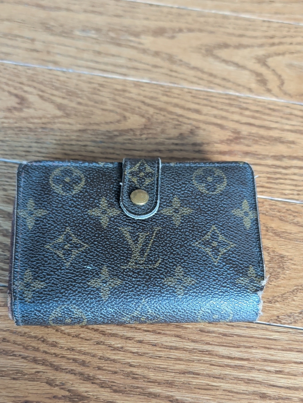 Louis Vuitton Monogram Canvas Card Holder in Brown and Gold